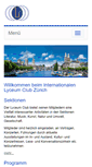 Mobile Screenshot of lyceumclubzh.ch