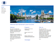 Tablet Screenshot of lyceumclubzh.ch